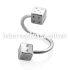 spesdi4 spirals twisters surgical steel 316l eyebrow