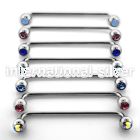 sub2c straight barbells surgical steel 316l surface piercings