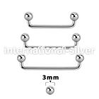 sudb3 surface piercing surgical steel 316l surface piercings