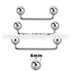 sudb6 surface piercing surgical steel 316l surface piercings