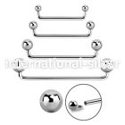 sudib straight barbells surgical steel 316l surface piercings