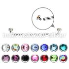 sudijf3 316l surgical steel internally threaded surface barbell