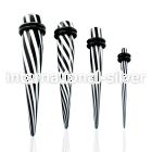 tpvf tapers acrylic body jewelry ear lobe