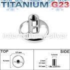 tsa6 titanium g23 dermal anchor base circular shape w 2 holes