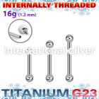 ubbeb25i titanium internal barbell balls