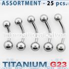 ublk195 belly rings titanium g23 implant grade belly button