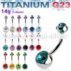 ubn2cgmj belly rings titanium g23 implant grade belly button