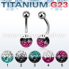 ubnfr8e belly rings titanium g23 implant grade belly button