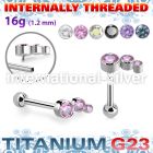 uhein20xb titanium barbell descending curve right ball
