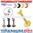 ulbin5 titanium labret internal threading 3mm moon