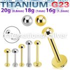 ulbnord titanium threadless push in labret half ball