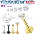 ulbpibz16 titanium labret stud 16g threadless push in top