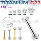 ulbpisz18 titanium labret stud 18g threadless push in top
