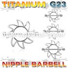 unp103 straight barbells titanium g23 implant grade nipple