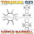 unp104 straight barbells titanium g23 implant grade nipple
