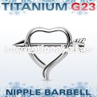 unpsh12 straight barbells titanium g23 implant grade nipple