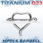 unpsh13 straight barbells titanium g23 implant grade nipple