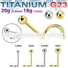 unswnob astm f 136 titanium threadless push in nose screw
