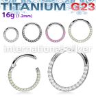 usgsh11 titanium hinged segment hoop 16g cz side