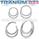 usgsh8 titanium hinged segment hoop 16g double rings