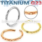 usgtsh23 pvd plating titanium segment hoop parallelogram