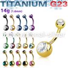utbn2cg belly rings anodized titanium g23 implant grade belly button