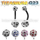 utbnfrga belly rings anodized titanium g23 implant grade belly button