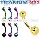 utbns belly rings anodized titanium g23 implant grade belly button