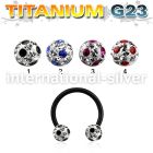 utcbfr5a horseshoes anodized titanium g23 implant grade belly button