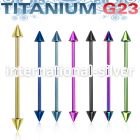 utincn straight barbells anodized titanium g23 implant grade 