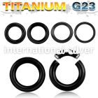 utsg seamless segment rings anodized titanium g23 implant grade ear lobe