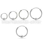 vbcr16s 925 silver ball closure earrings (1.2mm) with 3mm ball