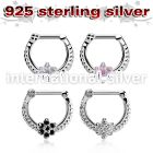 vsepr16 straight barbells silver 925 septum