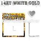 wsht l shape nose studs gold nose