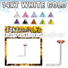 wsztc1 l shape nose studs gold nose