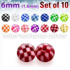 xckbal6 loose body jewelry parts acrylic body jewelry belly button