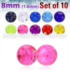 xgtb8 loose body jewelry parts acrylic body jewelry belly button