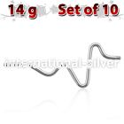 xine14g loose body jewelry parts surgical steel 316l 