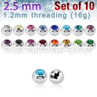 xjb25 loose body jewelry parts surgical steel 316l 