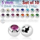 xjb5s loose body jewelry parts surgical steel 316l 