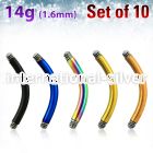 xtbn14g loose body jewelry parts anodized surgical steel 316l belly button