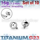 xubal3i titanium 3mm balls internal threading bars