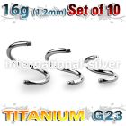 xusp16g loose body jewelry parts titanium g23 implant grade belly button