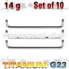 xusud14g loose body jewelry parts titanium g23 implant grade belly button