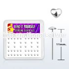 yxvhr bend it to fit nose studs silver 925 nose