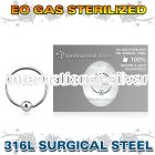 zbcr20s surgical steel captive bead ring eo gas