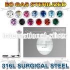 znscb2 sterilized steel press fit nose screw 2mm color