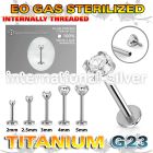 zulbin12 sterilized titanium labret stud 16g cz internal