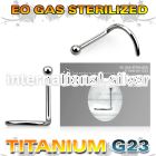 zunsb15 sterilized titanium nose screw 20g ball top