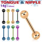 bbtb5 straight barbells anodized surgical steel 316l nipple